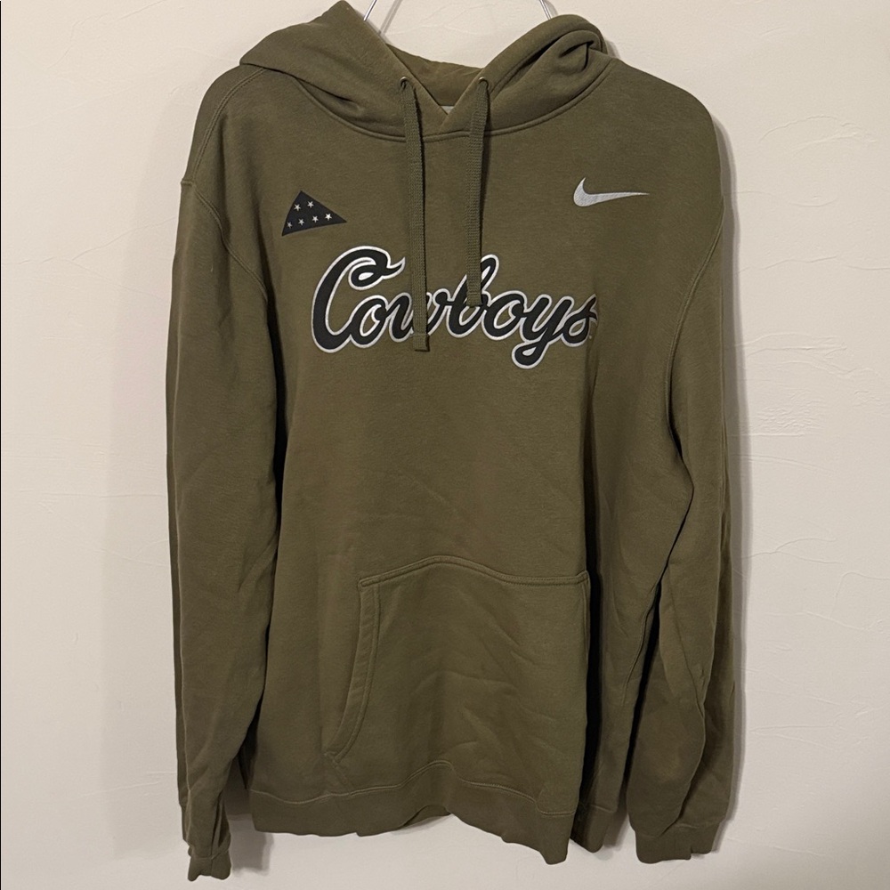 2022 Nike Olive Men's Oklahoma state Cowboys Hoodie Size Large